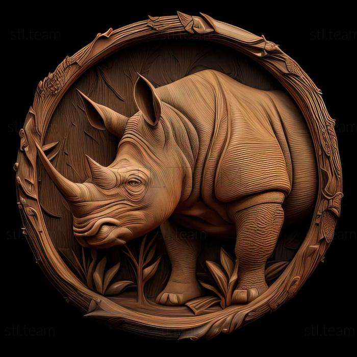 3D model Nola rhinoceros famous animal (STL)